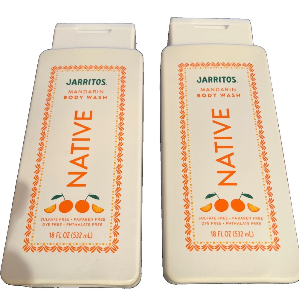 2 Native Jarritos Mandarin Body Wash 18 Fl Oz Each Limited Edition